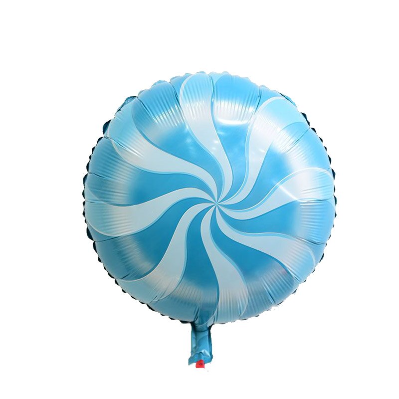 Ballon rond en aluminium, 18 pouces, gonflable, à l'hélium, pour anniversaire, pour décoration de fête d'anniversaire, jouets de: YX-aebs-lan