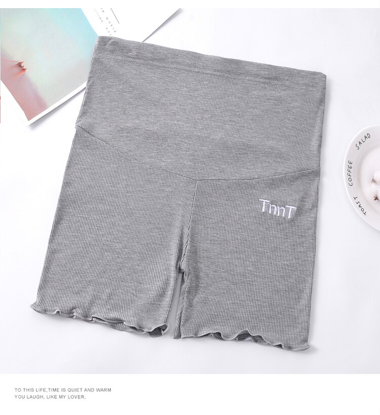 Poungdudu barsel gravide kvinder maveløft sommershorts gravide sikkerhedsbukser maveløft broderi anti-belysning