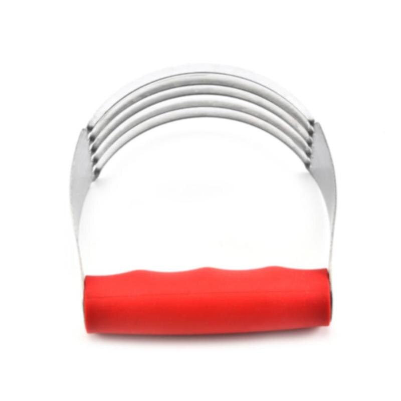 Stainless Steel Flour Blender Rubber Handle Dough Mixer Kitchen Baking Tool