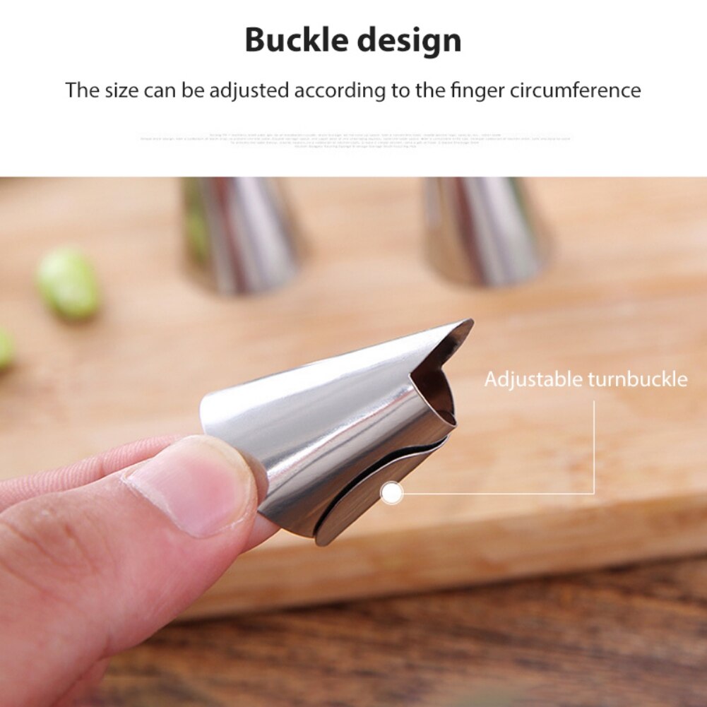 1PCS Stainless Steel Fingers Protectors Fingers Thumbs Cots for Harvesting Vegetable Fruits Plants Home Kitchen Supplies