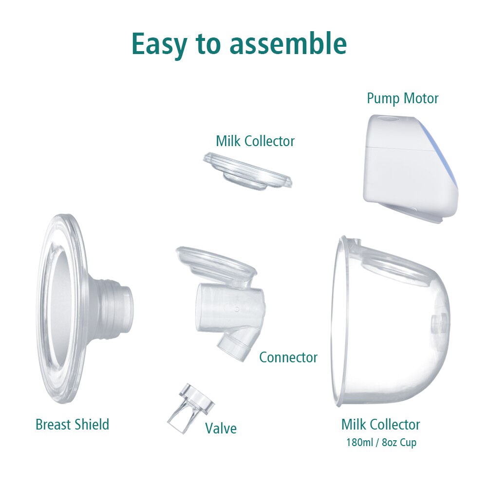 Draagbare Elektrische Borstkolf Baby Accessoires Stille Onzichtbare Handen Gratis Borst Pompen 2 Modus 5 Niveau Verstelbare Voor Hometravel