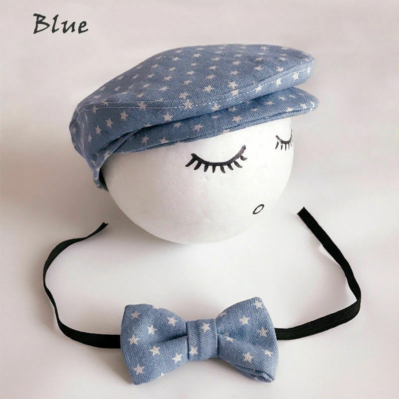 recién nacido pico boina gorra sombrero pajarita foto de fotografía accesorio gorra de niño infantil