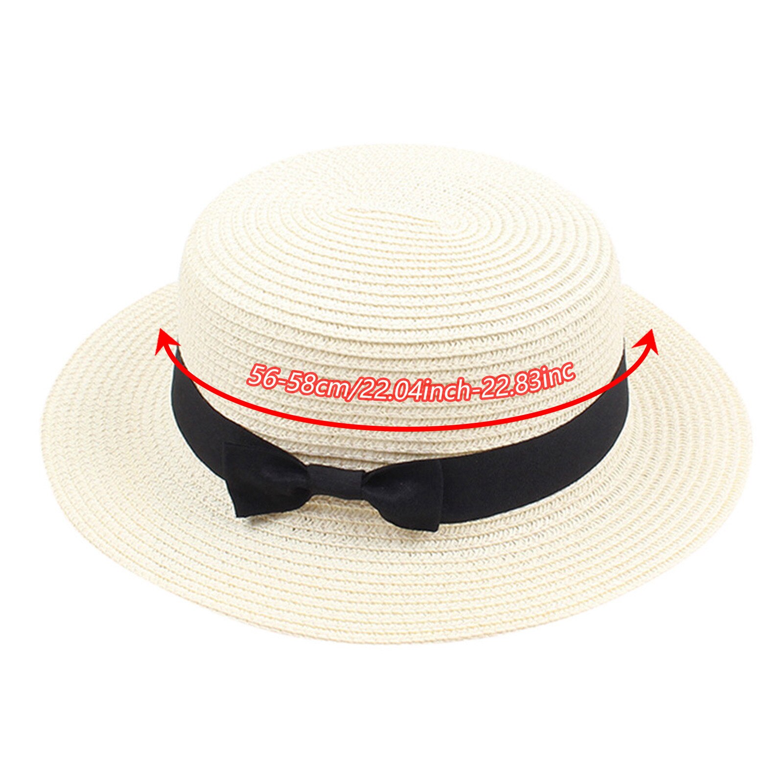 25# Women Girls Caps Boho Sun Beach Straw Hats Wide Brim Summer Caps Parent-child Girls Ladies Sun Hats Bow Hat