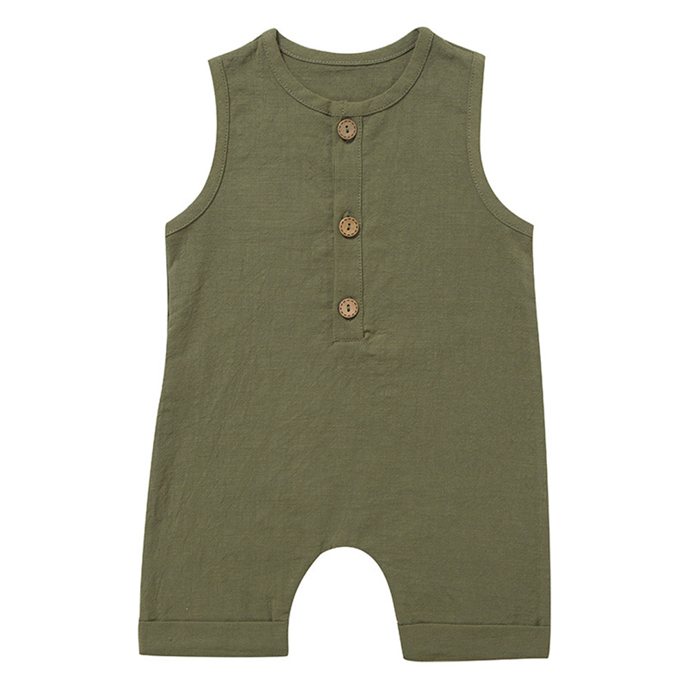 Zafille babykleidung für jungen, sommerkleidung für freundlicher und kleinkinder, strampler, ärmellose schlafanzüge, leinen-babyoutfits, #39: C / 3-6m