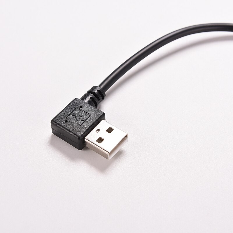 27 cm Adapter Connector Converter Haakse USB 2.0 Man 90 Graden Links Hoek Micro USB 5 Pin Man Kabel Cord