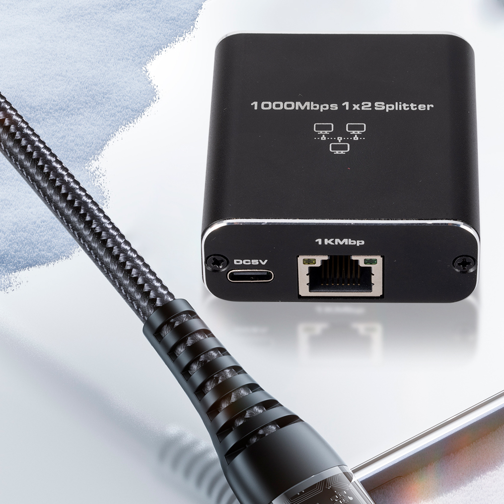 1 em 2 gigabit ethernet switch divisor cabo de rede seletor usb mini switch de rede 1000mbps divisor de internet para computador portátil