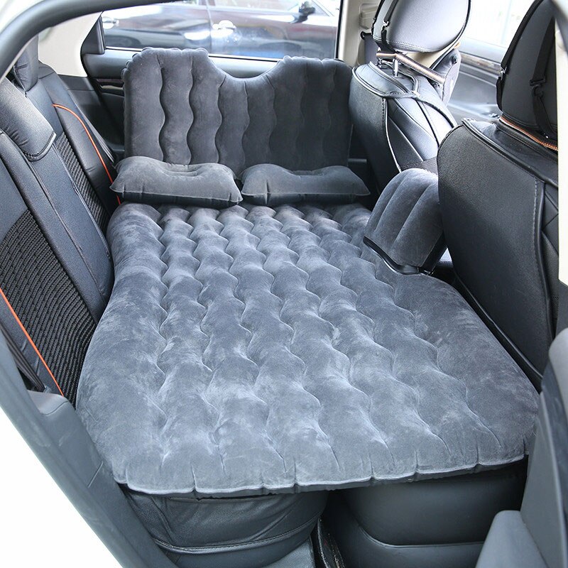 Funda de asiento trasero de coche, colchón de aire de viaje, cama inflable de buena ,: Negro