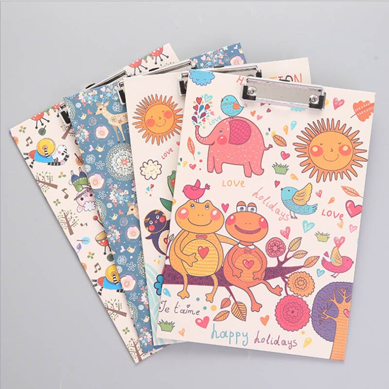 kreskówka pisanie pokładzie klip Podkładka student notatki A4 folderu pokładzie świeże materiały biurowe notatki: żółty