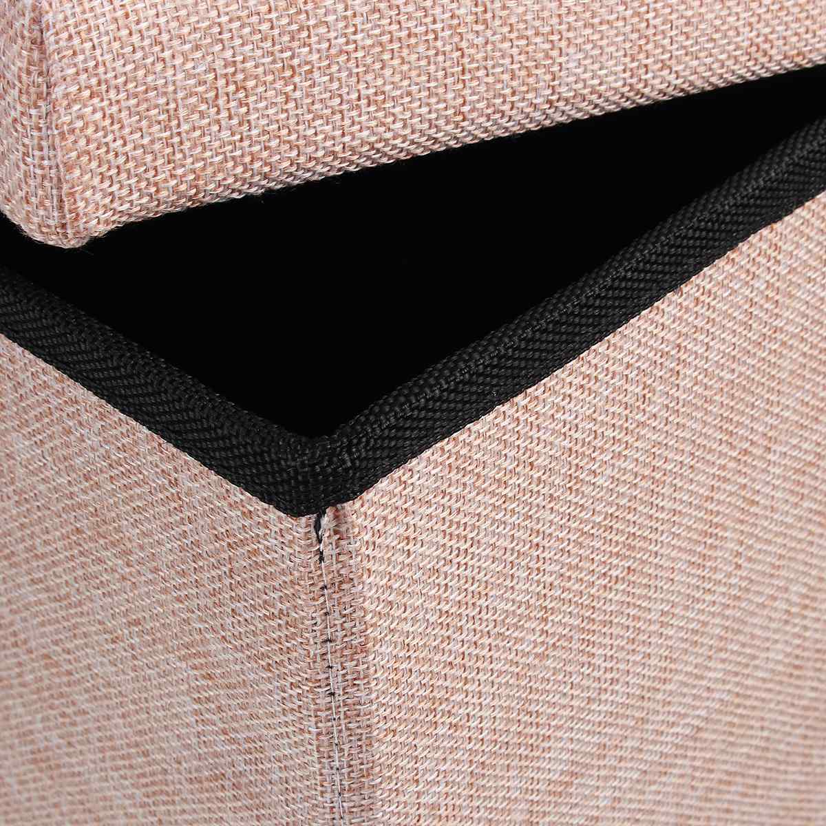 4 färger hopfällbar tyg förvaringspall bänklåda liten soffa minimalistisk konstnärlig stil barnstol fotpall 30*30*30cm