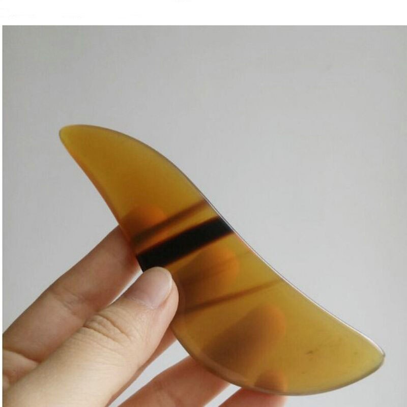 gua sha massage tool Scraper Natural Handmade White Buffalo Material Face Facial Eye Pressing Scratch Guasha Board Gua Sha