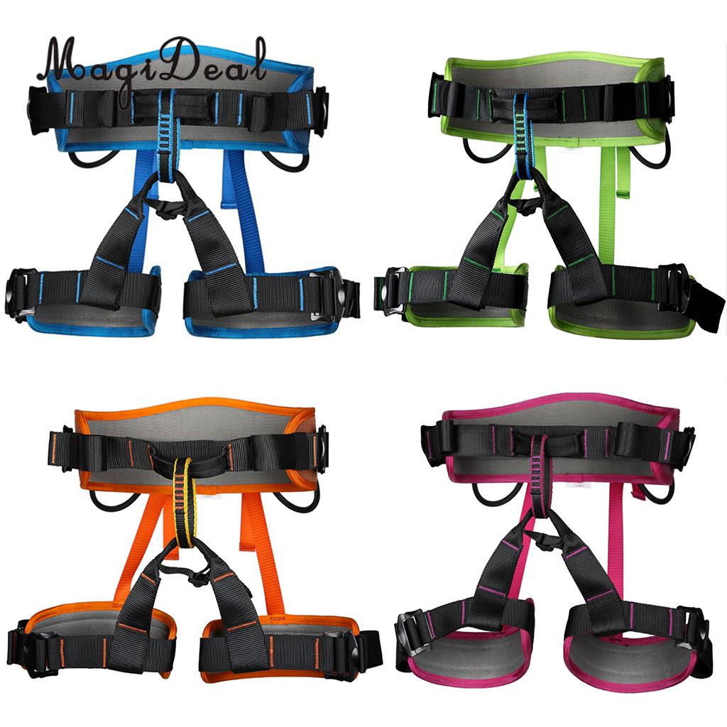 MagiDeal Mountaineering Rock Tree Climbing Harness Seat Sitting Bust Belt Gear 4 Colors for Caving Rescue Safety Rappelling