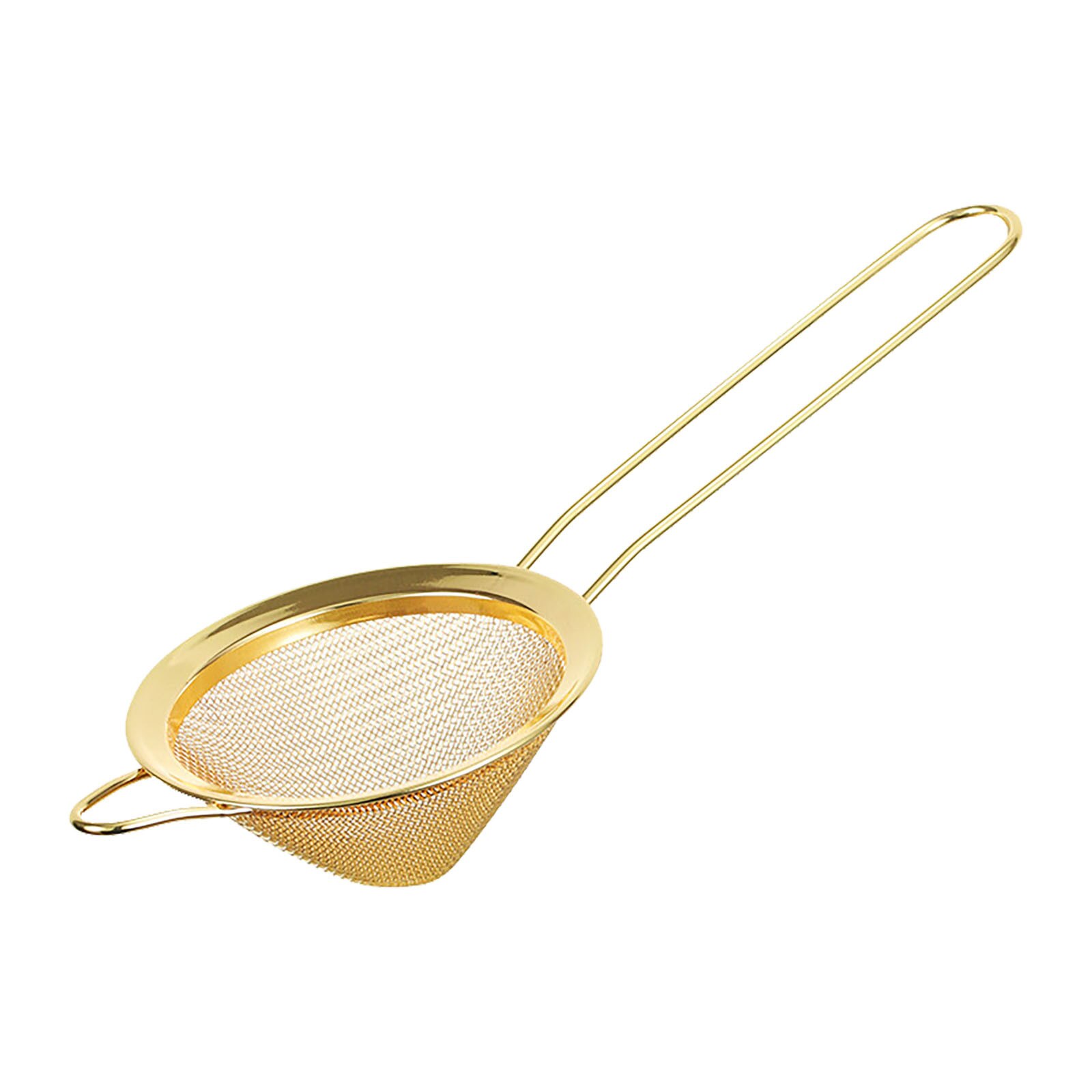 Stainless Steel Cocktail Bar Strainer Conical Mesh Strainer Kitchen Accessories Bartender Bar Tool Kitchen Accessories Gadgets: Gold 