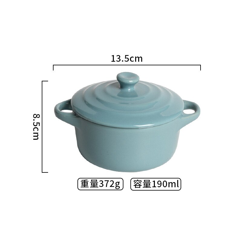 Waterproof Stew Pot Ceramic Soup Pot with Lid Binaural Stew Pot Household Children's Bird's Nest Steamed Egg Special Stew Bowl: Green