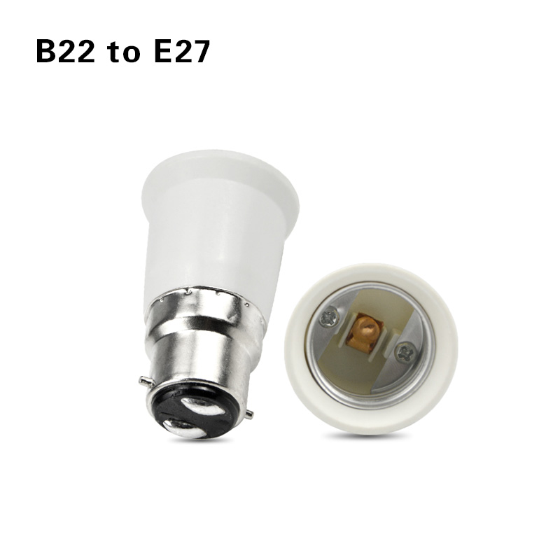 1pc Gu10 E12 E14 E26 E27 G24 B22 Fireproof LED CFL Lamp Holder Converter Light Socket Bulb Base Splitter Extension Adapter: GRAY