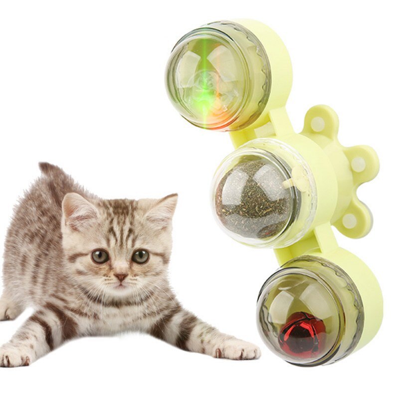 Moulin à vent chat jouet plateau tournant taquin interactif chat jouets interactif avec cataire chat gratter chatouillement animal balle jouets chat fournitures