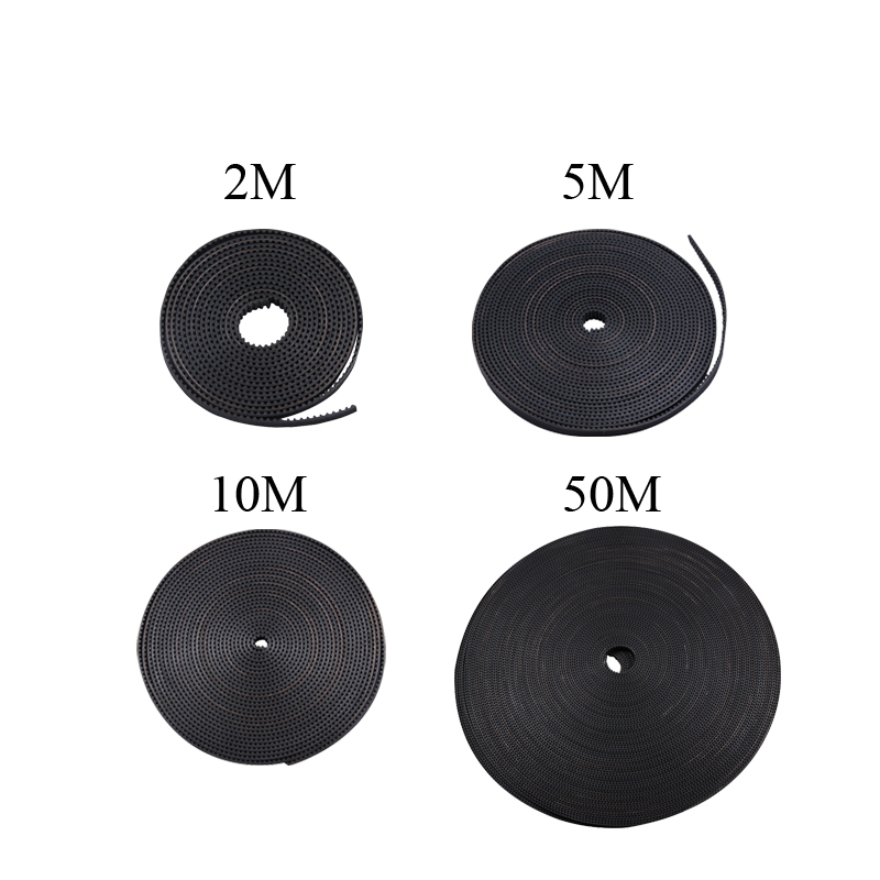 10M GT2 10mm 6mm Pasek rozrządu 5M 2M GT2-6 Pasek drukarki 3D Skok paska 2mm Szerokość 6mm 10mm GT2 Pasek Gumowe części drukarki 3D