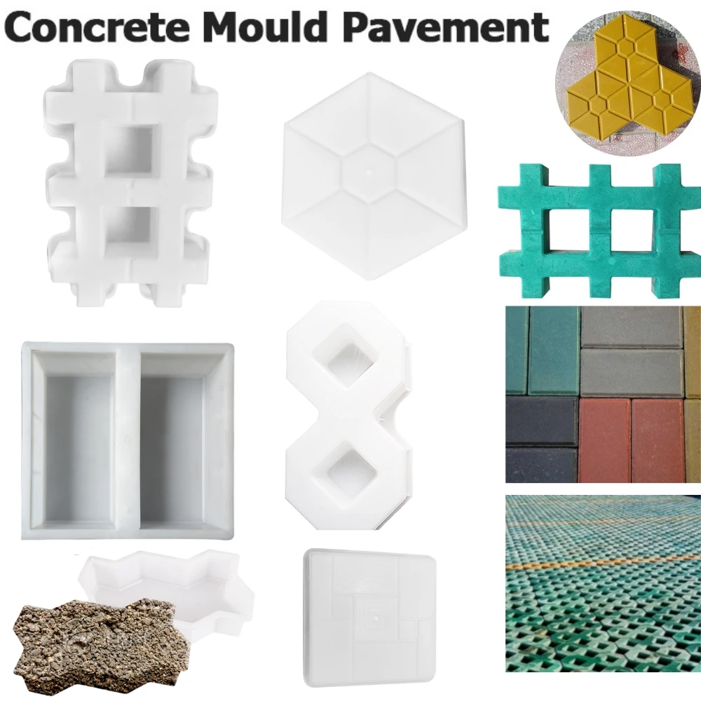 Giardino di casa cortile fai da te pavimentazione stampo strada cemento mattone intaglio pietra percorso pavimentazione strada Walk Maker stampo imitazione