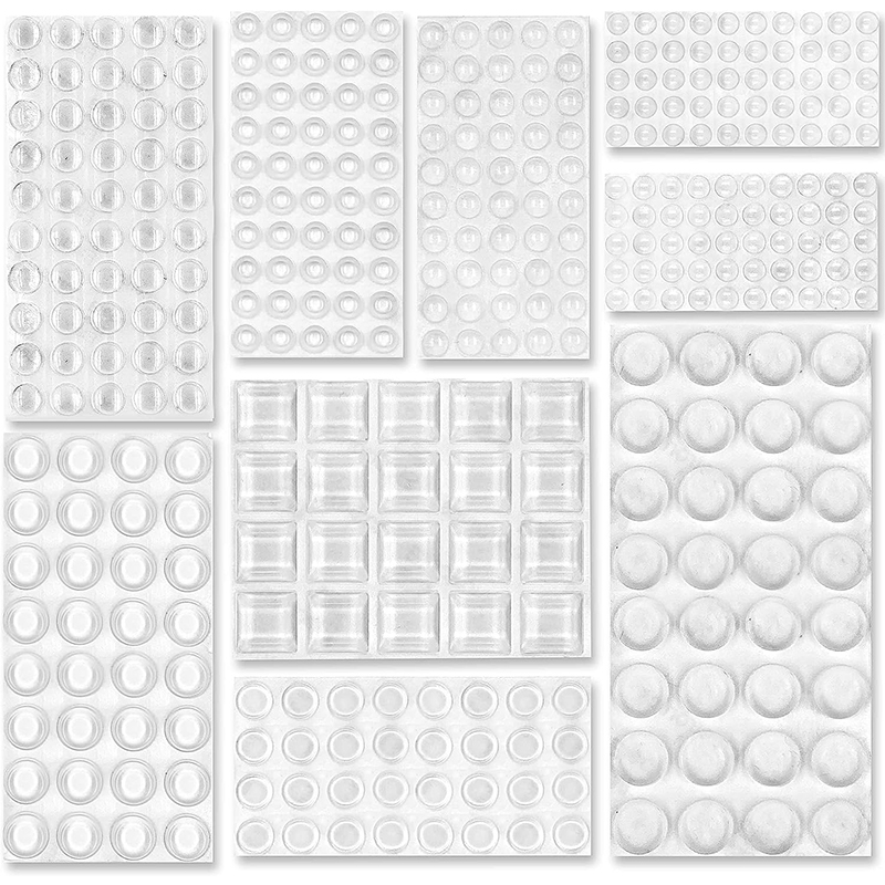 100~10PCS Door Stops Self adhesive Silicone Rubber Pads Cabinet Bumpers Rubber Damper Buffer Cushion Furniture Hardware