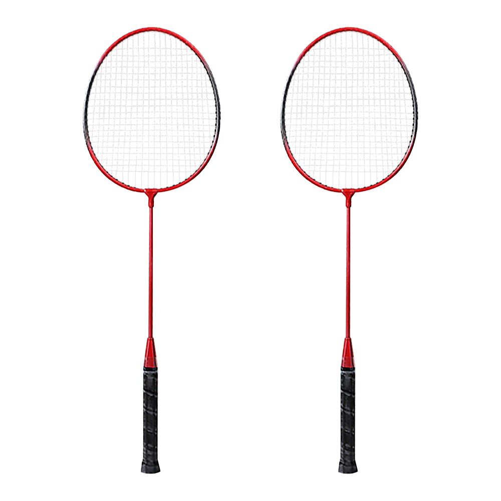 2 Player Badminton Racket Set Indoor Outdoor Sports Students Children Practice Badminton Racquet with Cover Bag