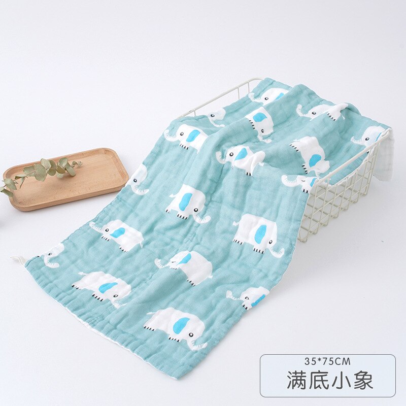 6 Lagen Van Mousseline Gaas Mousseline Katoenen Zachte Baby Handdoeken Veeg Gezicht Doeken Handdoek Gezicht Zakdoek Zuigelingen Baden Feeding Washc: F