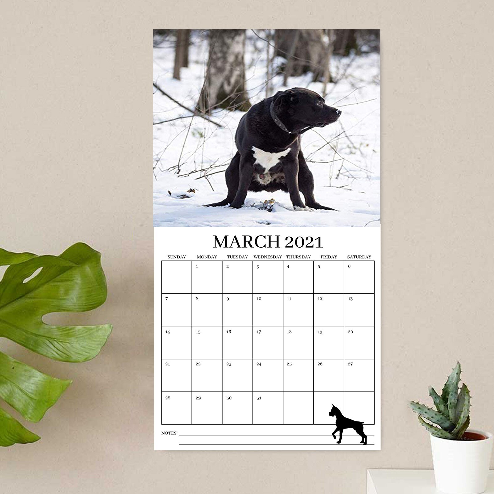 Kawaii Cute Calendar Pooping Dogs Calendar Pooping Dogs Wall Calendar For White Elephant Wall Calendars