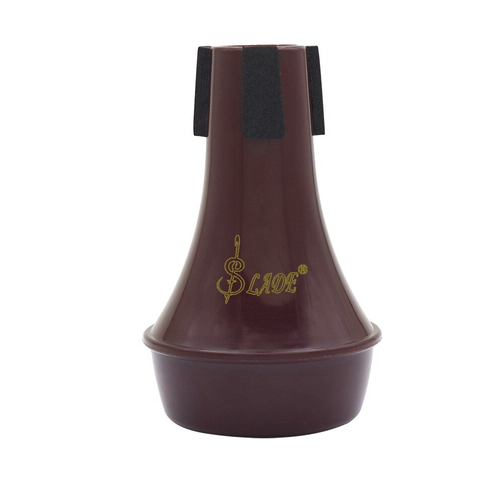 Utrikeshandel autentisk-säljer tillbehör till musikinstrument mini abs material trumpet ljuddämpare: Jujube