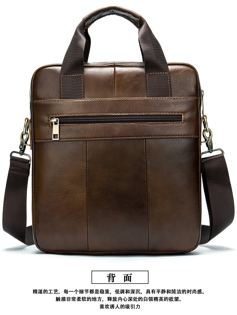 Male Bags Set Famous Brand Man Leather Messenger Bag Male Cross Body Shoulder Business Bags For Men in brown