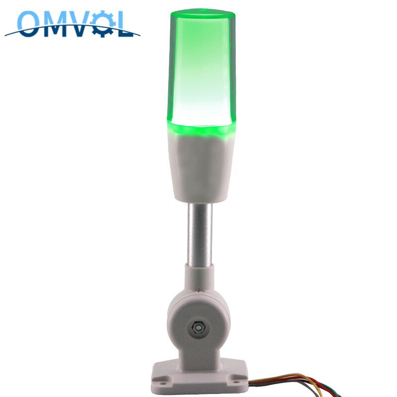 Voyant lumineux Led tricolore 24V, 3 couleurs en 1, lampe d'avertissement intelligente pour Machine à alarme