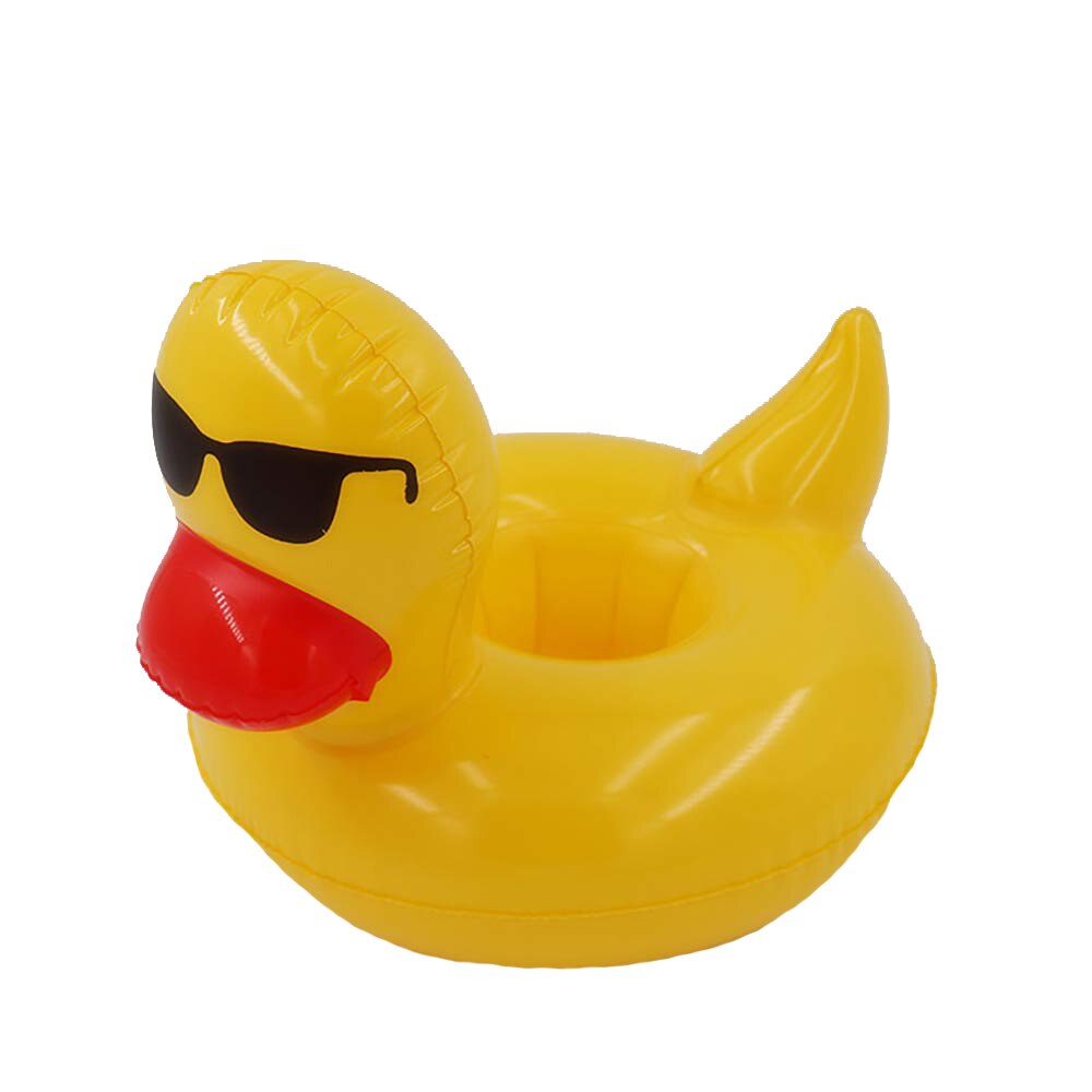 Portavasos inflable con forma de flamenco y unicornio para natación, soporte para bebidas, Flotador para piscina, juguete de baño, decoración para , posavasos para Bar
