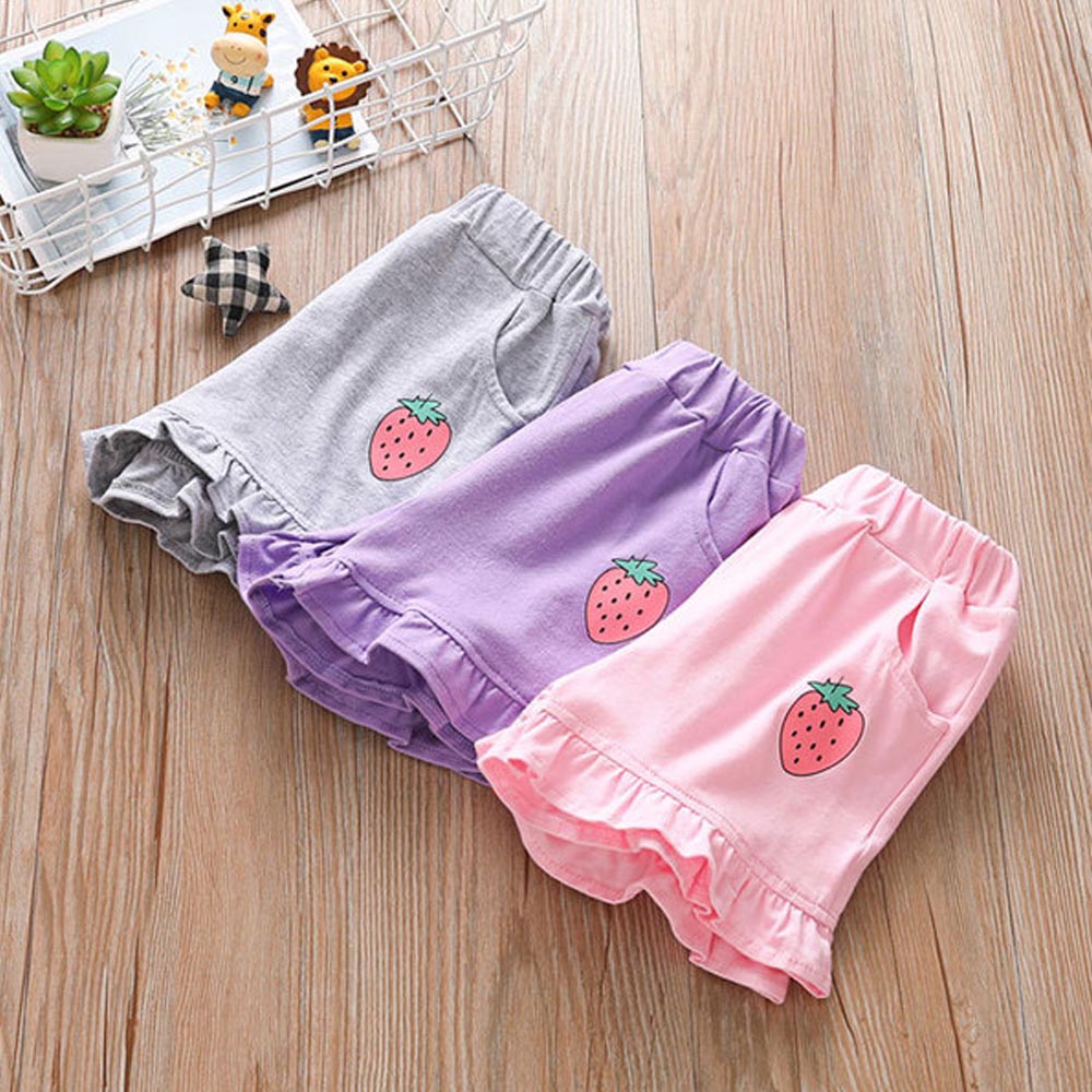 V-TREE Short D'été Pour Filles Coton Enfants Pantalons Courts Shorts de Plage Vêtements De Sport Décontracté Enfants Vêtements Doux
