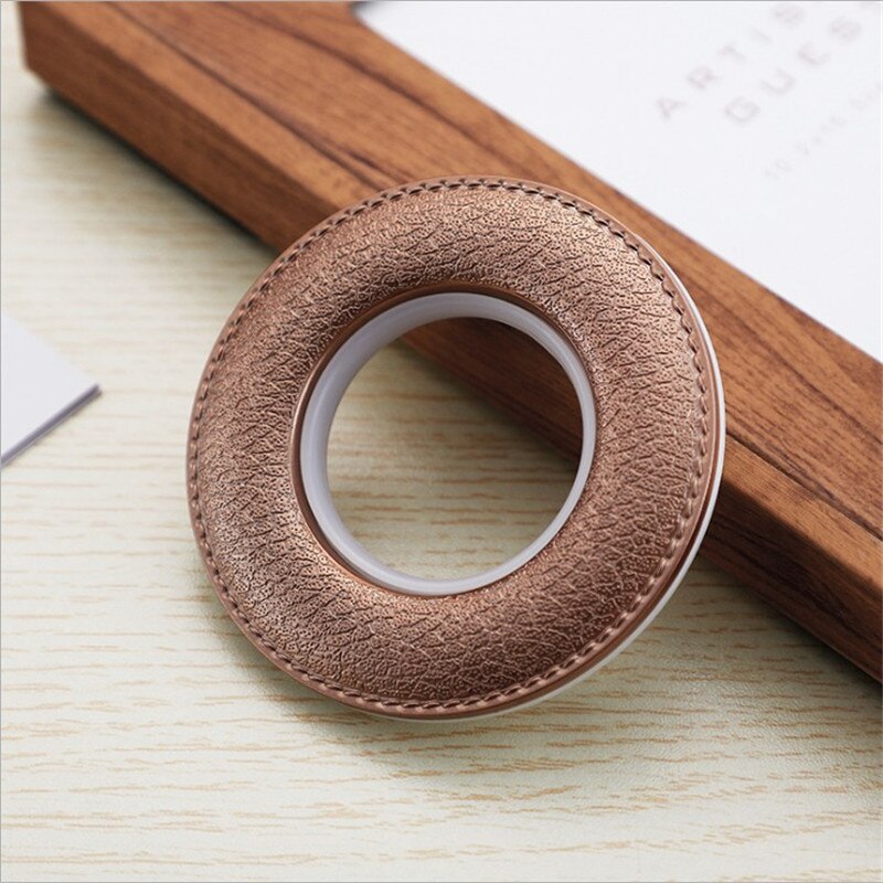Curtain Rings Luxury Curtain Eyelets Buckles Oversize Curtains Curtain Cirle Silent Rings Rod Grommet ABS Accessories Roman: Coffee-10pcs