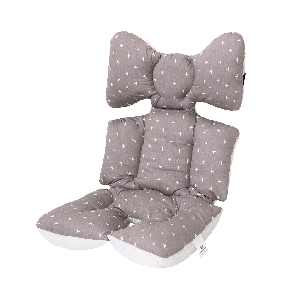 Miracle bébé Orginal tapis pour poussette | Doublure enfants chariot coussin de chaise, couche-culotte tapis de coton pour bébé fille et garçon: Grey cross