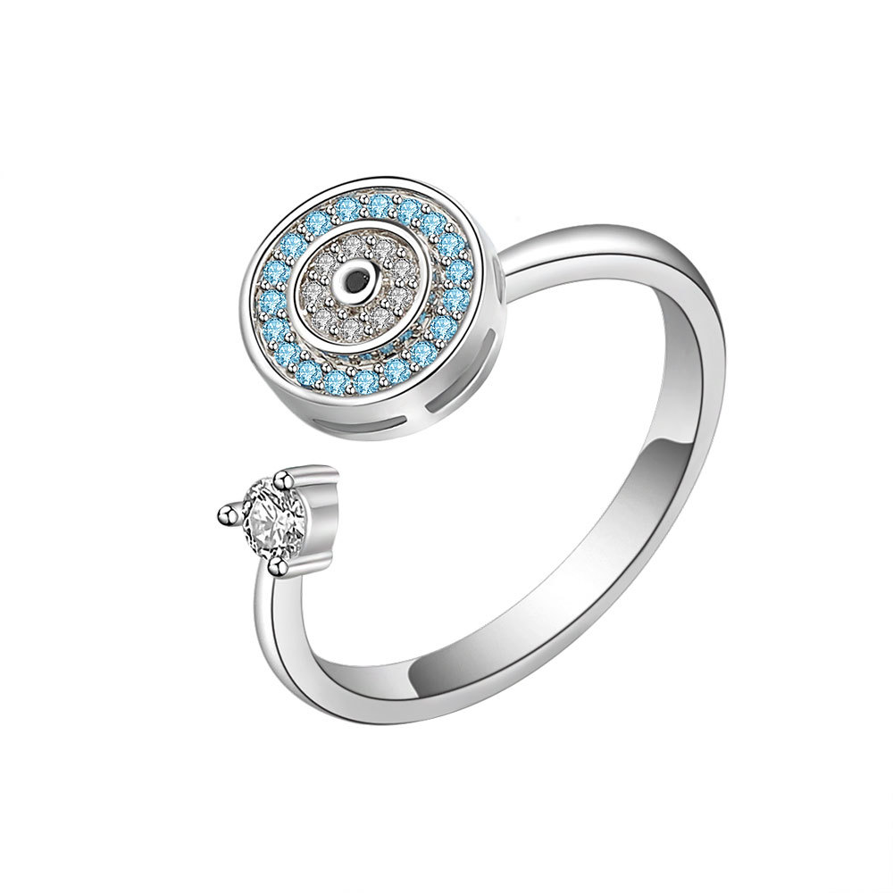 Anti-stress ångest ring för kvinnor teen wolf triskele triskelion inspirerad spinner fidget ringar trippelspiral fingersmycken: Röd