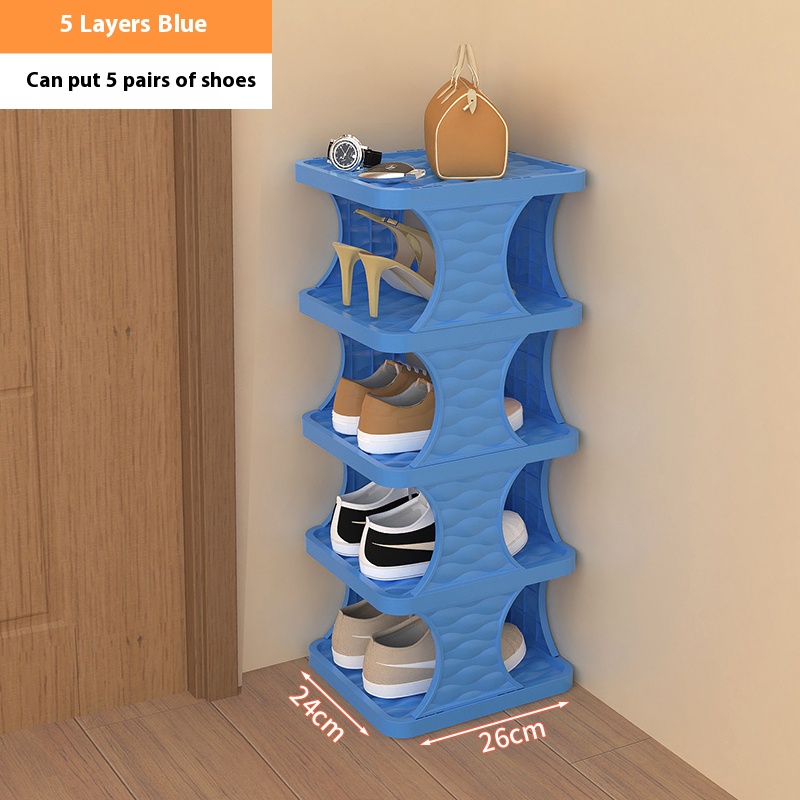 Multi Layer Eenvoudige Schoenen Plank Organizer Kleur Kast Schoenen Rekken Huishoudelijk Rek Afneembare Schoenenrekken Voor Slaapkamer: Light Grey