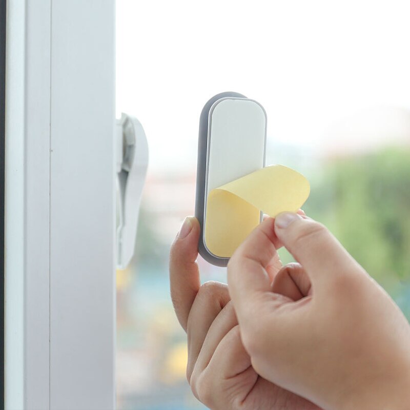 2Pcs Abs Plastic Deur En Raam Handgrepen Kast Lade Gereedschap Zelfklevende Multifunctionele Extra Handgreep Voor Thuis Improveme