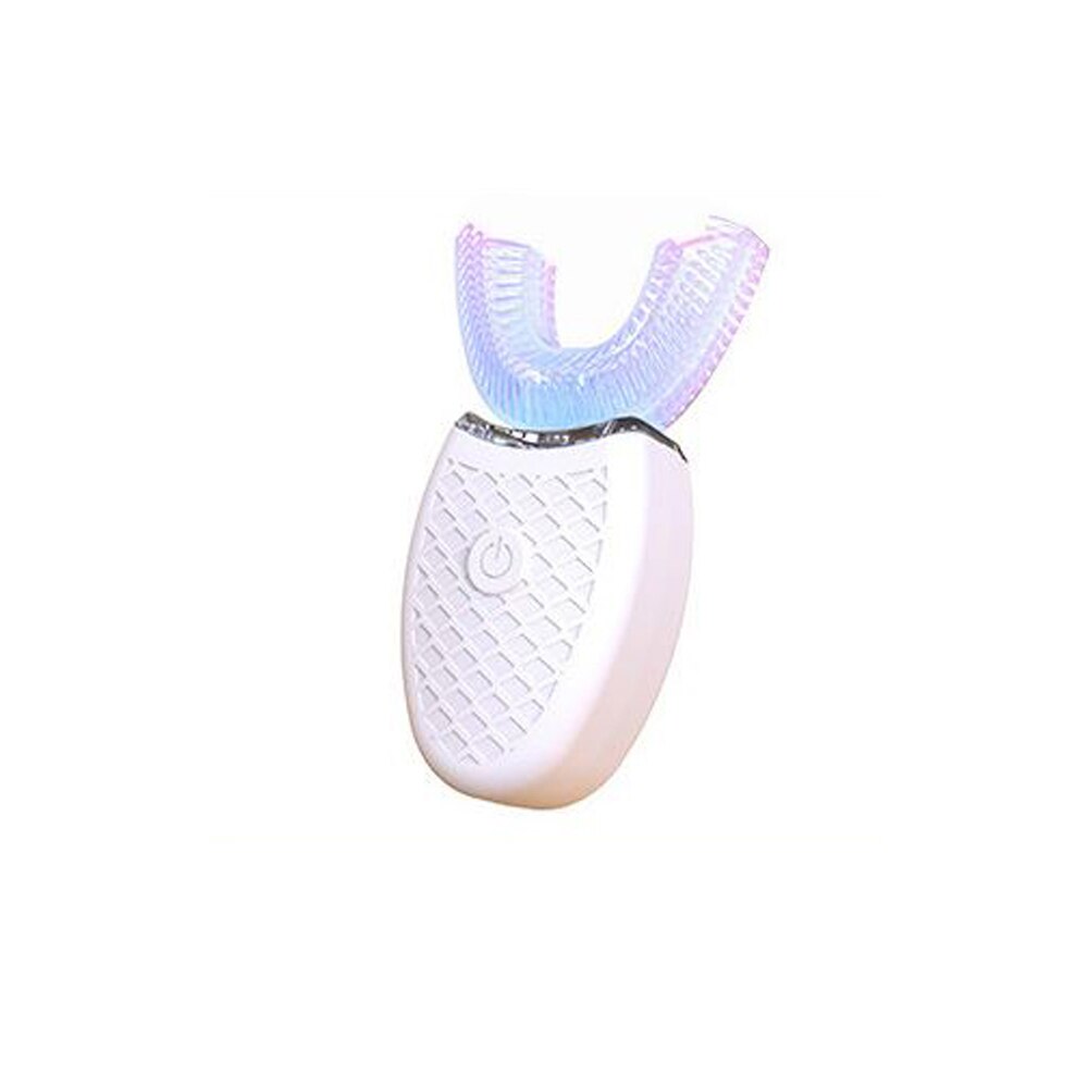 360 Graden Sonic Elektrische Tandenborstel Automatische Siliconen Tandenborstel Usb Oplaadbare Tanden Cleaner Blauw Licht Whitening Tand: white