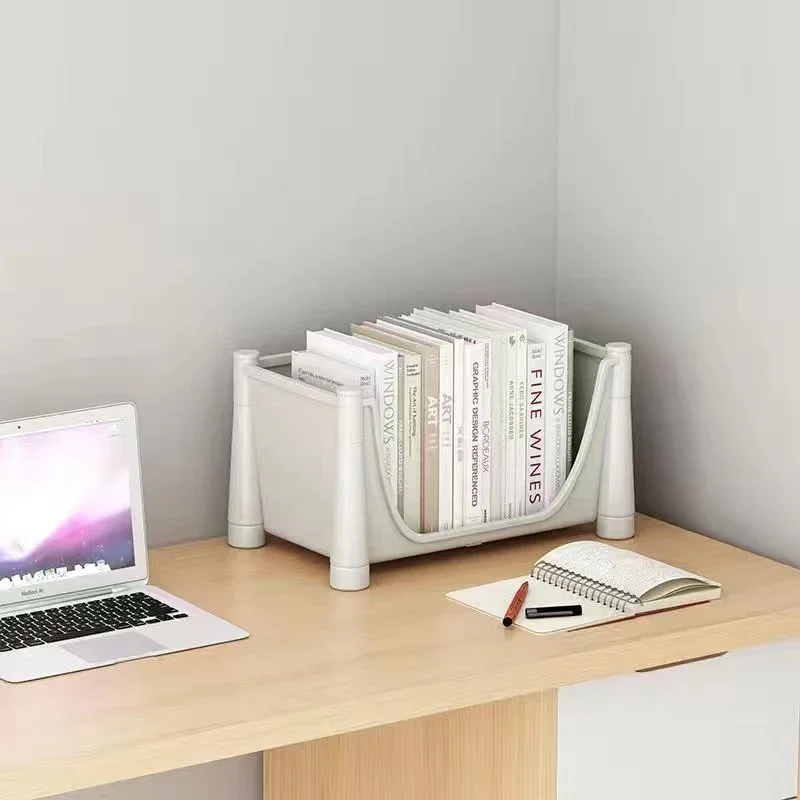 Trolley Boekenplank Verplaatsbare Boekenplank Mobiele Keuken Opbergrek Multi-Layer Opslag Shelve Met Wielen Snackkar Opbergrek: WHITE