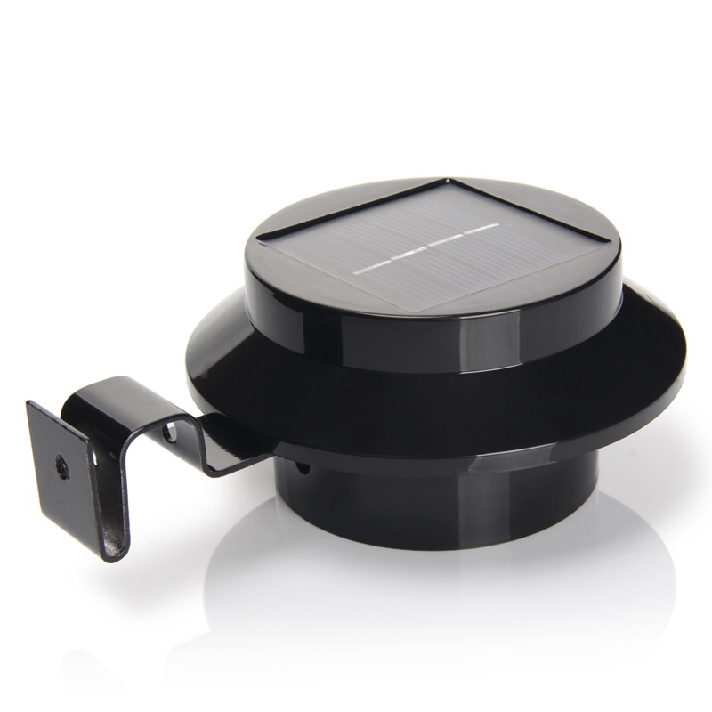 Lámpara Solar con 3 luces Led para el fregadero, lámpara de pared alimentada por energía Solar para valla, canalón, calle, jardín, patio, césped, iluminación exterior