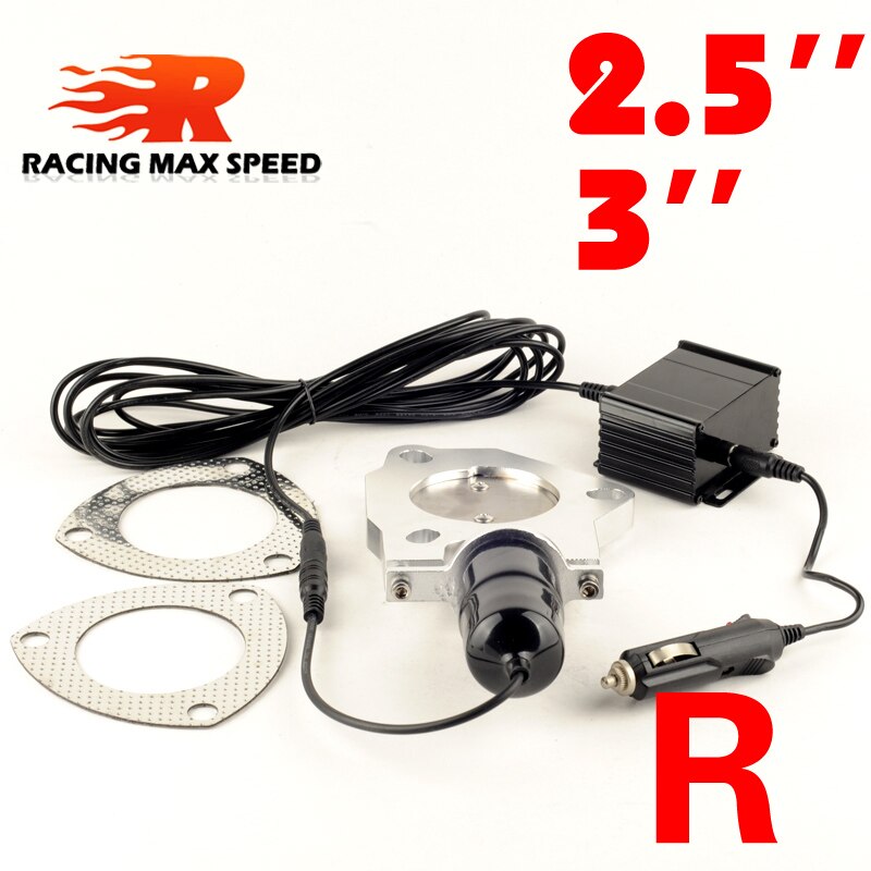 Universal Exhaust Billet electric exhaust valve butterfly valve for 2.5 inch 3.0 inch exhaust cutout system remote button CVR