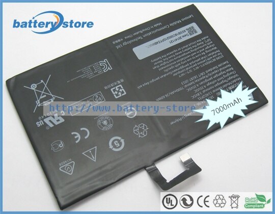 Genuine battery L14D2P31 for LENOVO Tab 2 A10-30, Tab 2 A10-30F ,Tab 2 A10-30L, for Lenovo TB2-X30F, TB2-X30, TB2-X30M ,26.60W