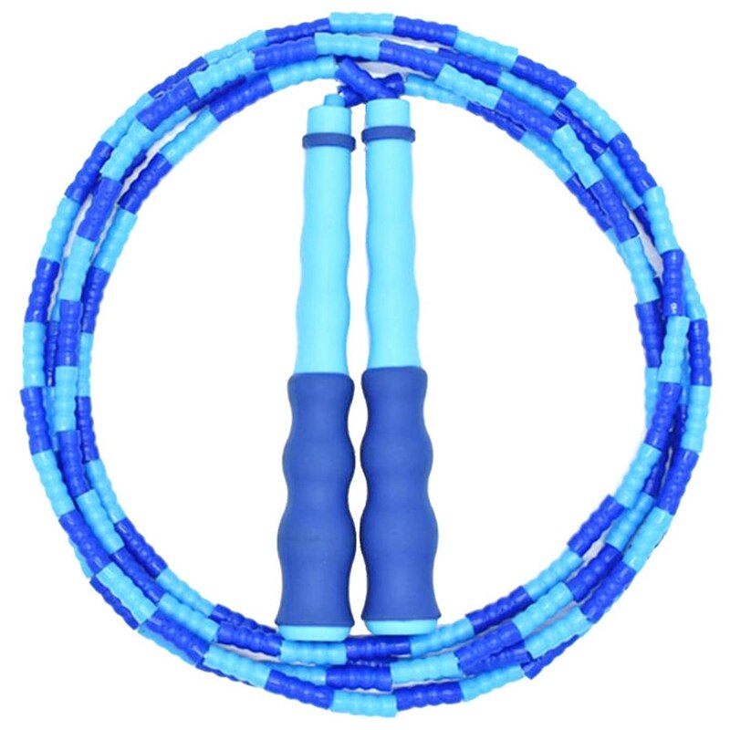 Beaded Skipping Rope, Adjustable-Fitness for Men, Women and Children, Exercise Segmented Fitness Skipping Rope -9 Feet