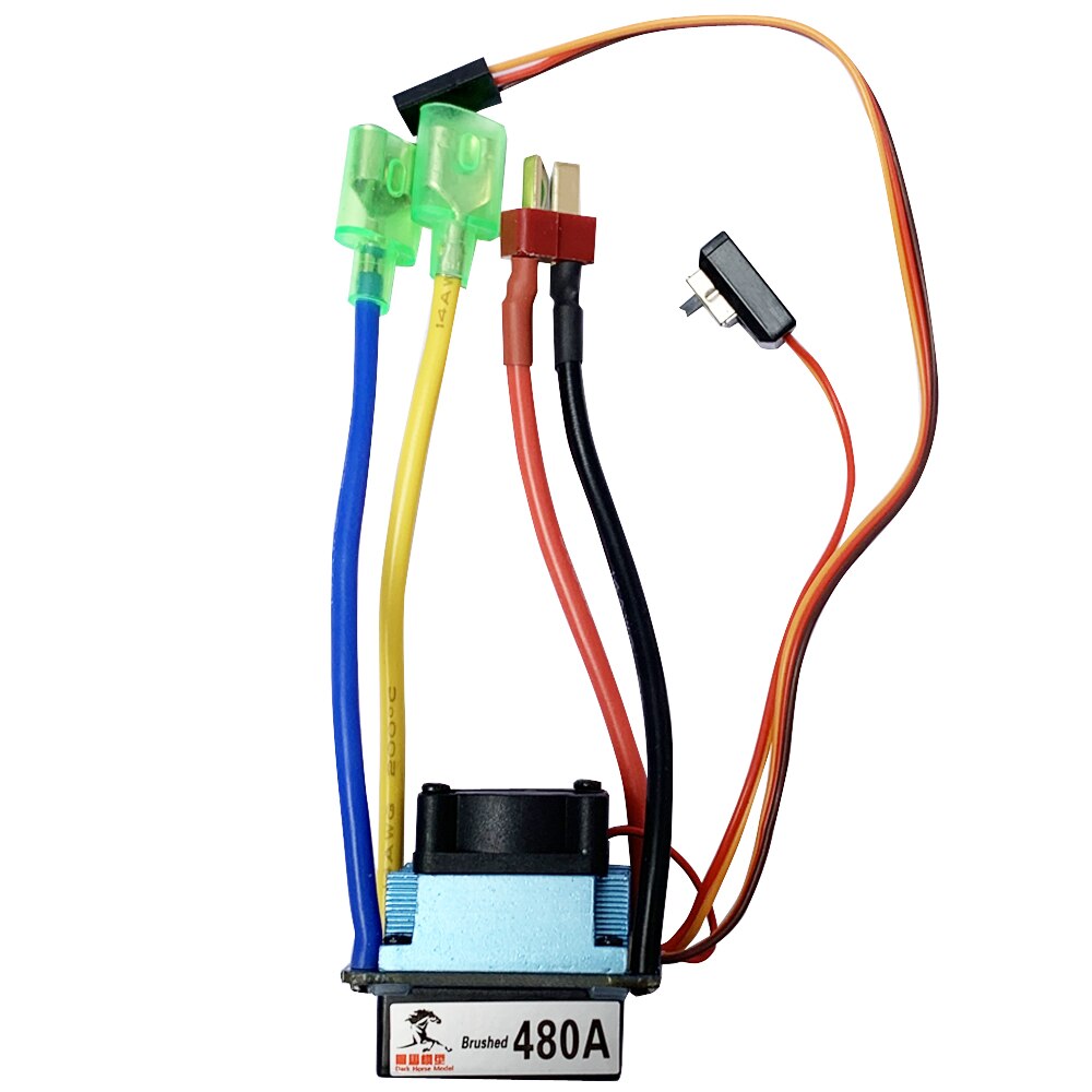 480A Esc Rc Boot Air Cooling 380/540/775 Brushed Motor Speed Controller Dual Mode Regulator Band Rem Voor 1:10 auto Aas Boot
