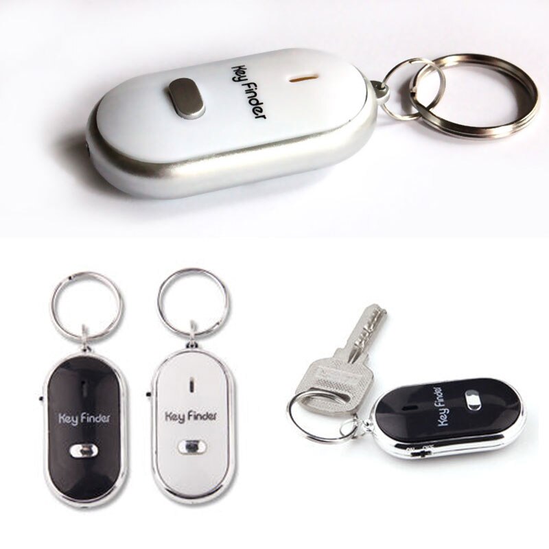 Wireless Whistle Key Finder Flash Remote Control Locator Alarm Keychain @M23