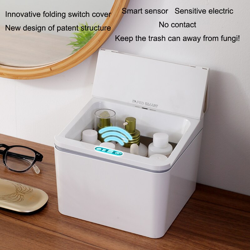 EXPED SMAR Smart desktop storage box trash can induction small car box