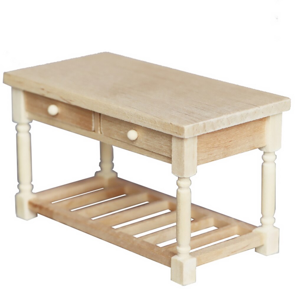 Miniatuur Bureau Model Houten Mini Bureau Simulatie Meubels Mini Huis Decoratie