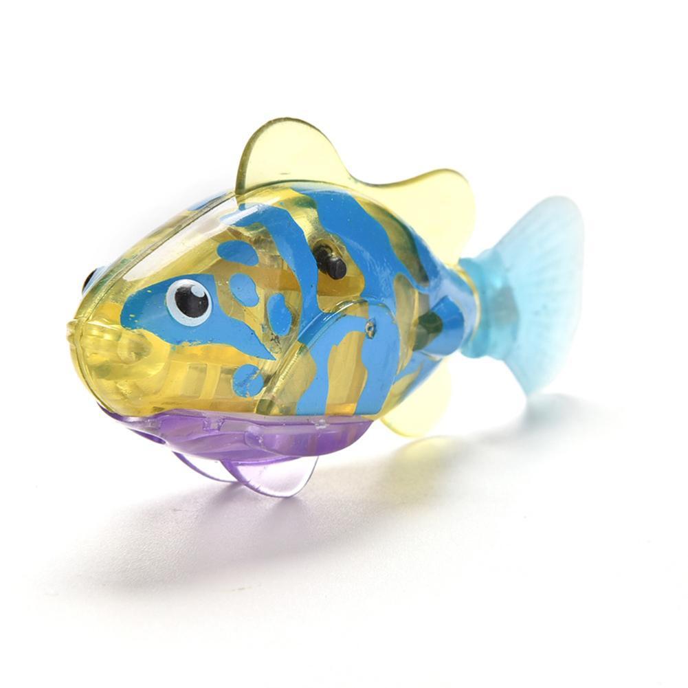 Swimming Electronic Fish Activated Battery Robotic Fish Powered Toy For Children Kid Bathing Toys Multi-Colored