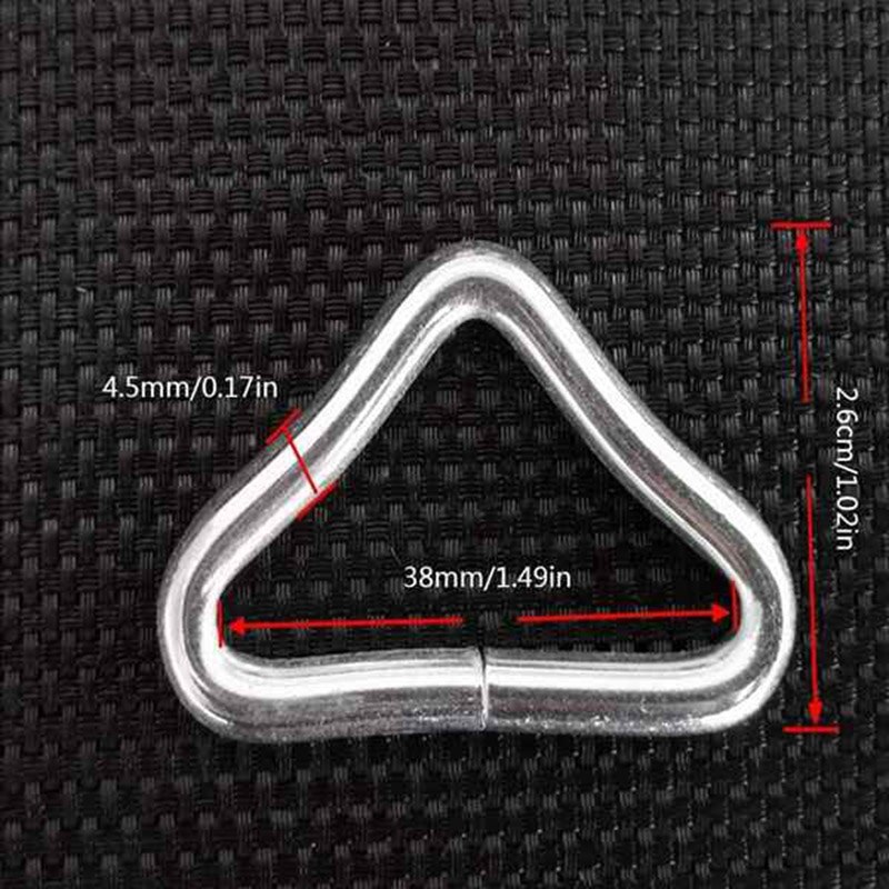 100Pcs Trampoline Mesh Doek Matras Springen Doek Ijzeren Gesp Triple-Gedreven Ring Universele Triple-Gedreven Ring