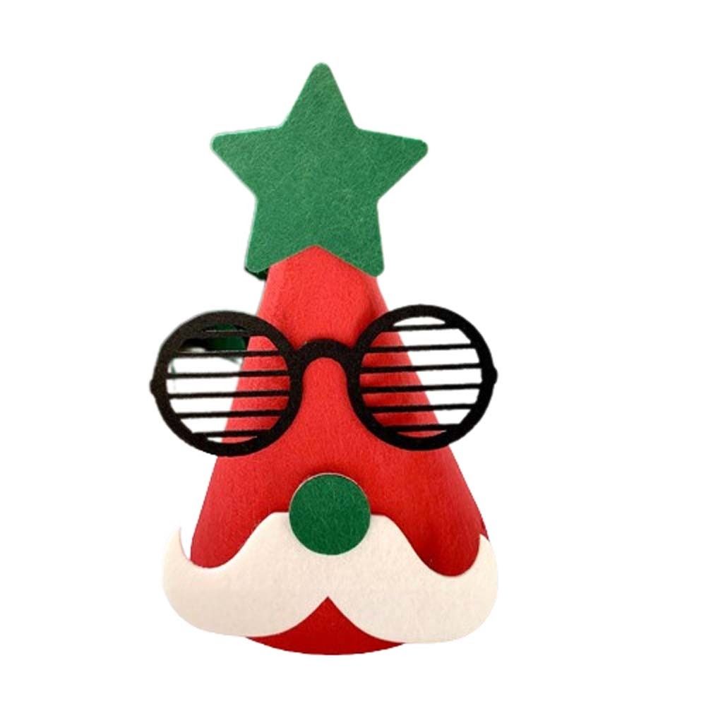 Xmas Decorative Santa Claus Merry Christmas Hat Christmas Felt Santa Claus Hat Cartoon Animal Party Hat Christmas: Olive