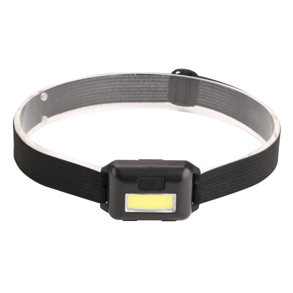 Mini forlygte led 3 mode pandelampe justerbar camping lommelygte lampe lys aaa camping vandreture nat fiskeri flash hovedbånd lommelygter: Sort
