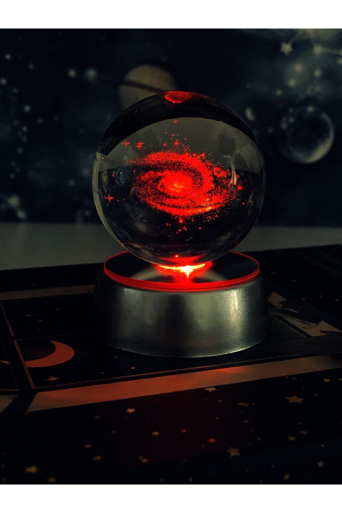 Milky Way Galaxy Luminous Glass Globe Snow Jet Snow Globe Crystal Balls Magnetic Globes Items Home Office Decoration